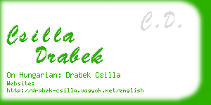 csilla drabek business card